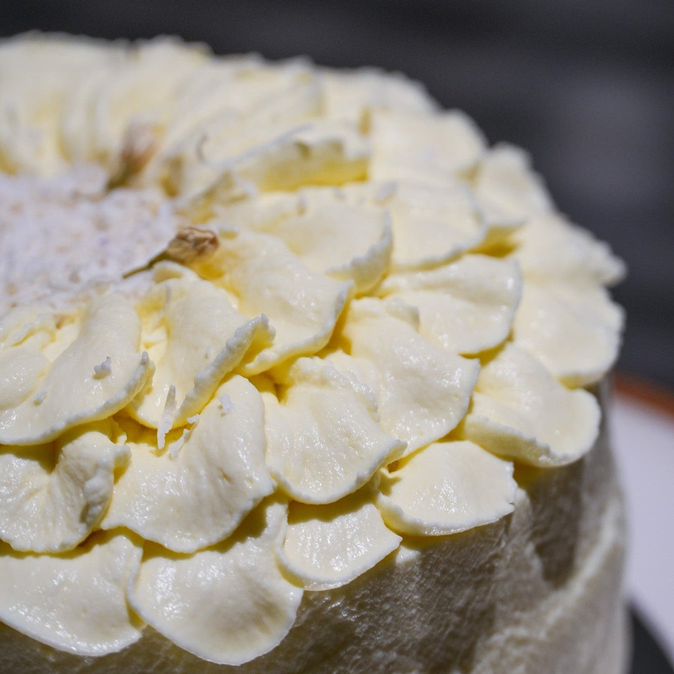 Durian Coconut Cream Chiffon Cake