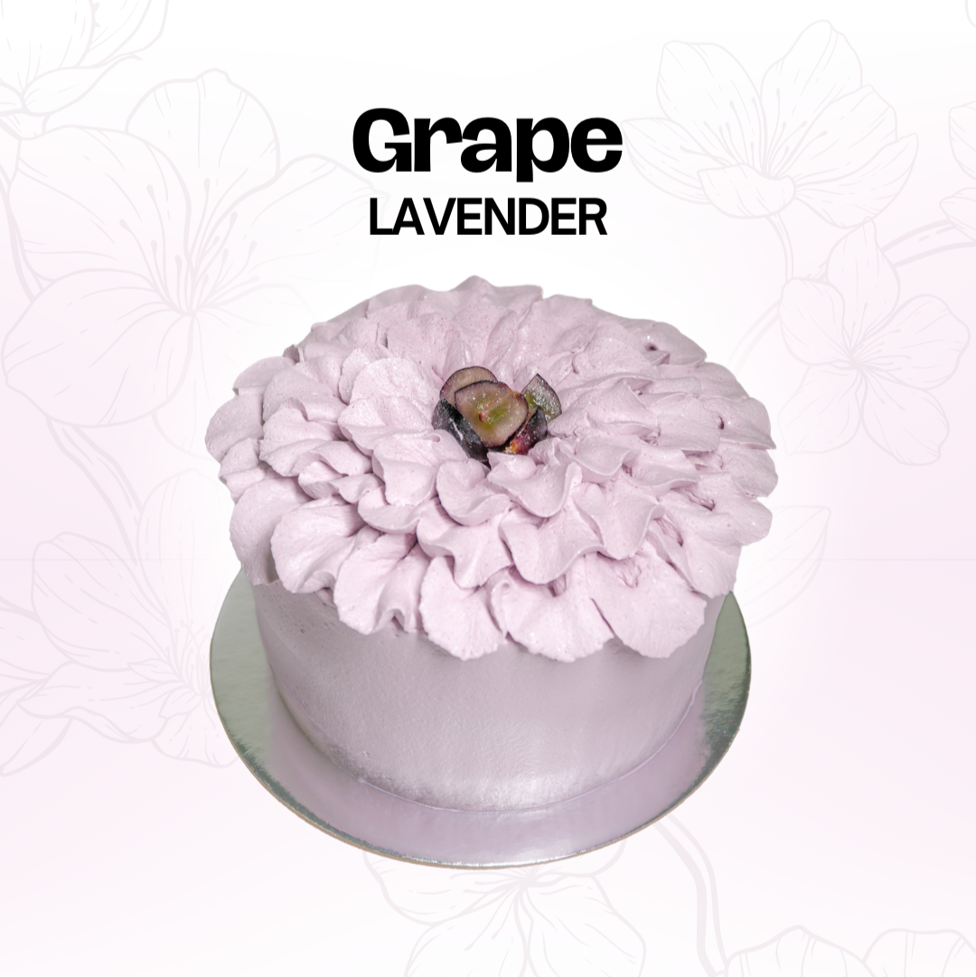 Lavender Black Grape Chiffon Cake