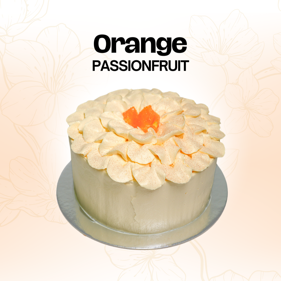 Passionfruit Orange Chiffon Cake