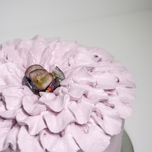 Lavender Black Grape Chiffon Cake