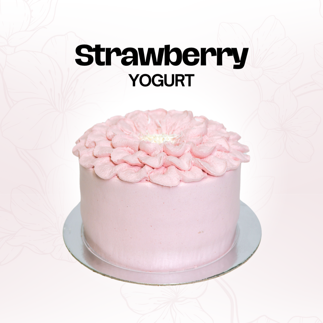 Strawberry Yoghurt Chiffon Cake