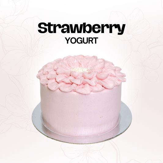 Strawberry Yoghurt Chiffon Cake